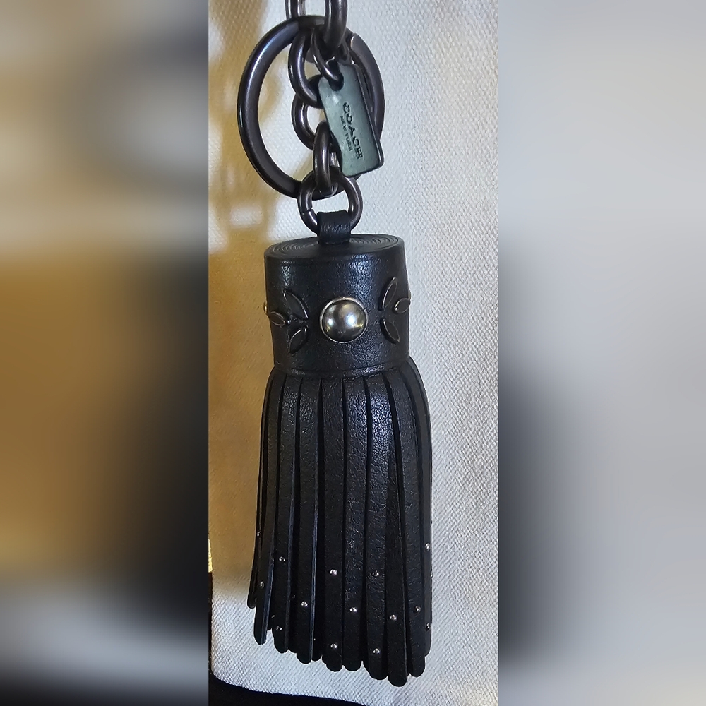 Coach tassel bag charm